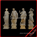 Carved Antique Marble Stone 4 Season Statues Carving